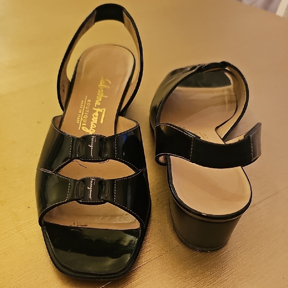 Salvatore Ferragamo Black Women's Sandals